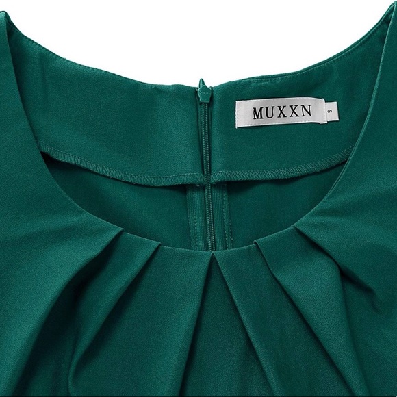 Pleated Pencil Dress - Picture 3 of 6